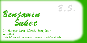 benjamin suket business card